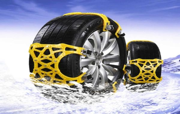 AUMOHALL 6pcs TPU Tyres Snow Chains Universal Ankiskid Catene per camion per auto al largo di Road7713330