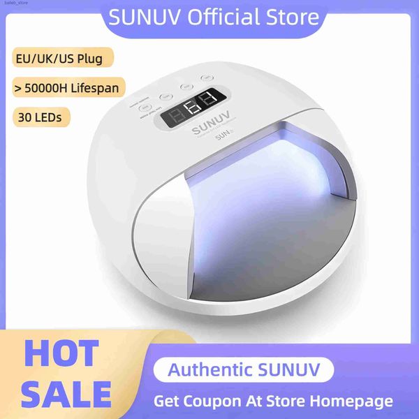 Сушилка для ногтей Sunuv Nail Lamp Sun7 UV светодиодная лампа сушилка Big Power Fast Curiting Geal Gel Profession