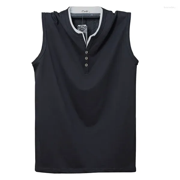 Herren Tanktops Ankunft Fahsion Summer Top Ice Seide Baumwolle geschnittene Hülse Sport Ärmel und T-Shirt FMen Plus Size L XL 2xL 3xl 4xl 5xl6xl