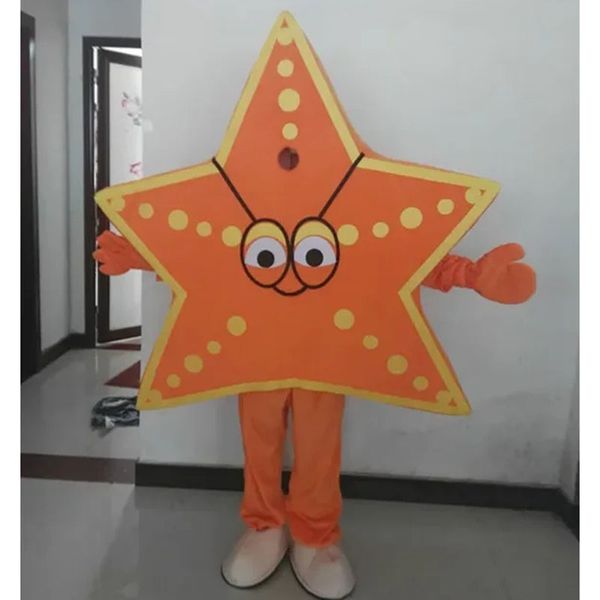 2024 Hot Sales Star Fish Maskottchen Kostümanzug Halloween Party Game Dress Outfit Performance Activity Sales Promotion