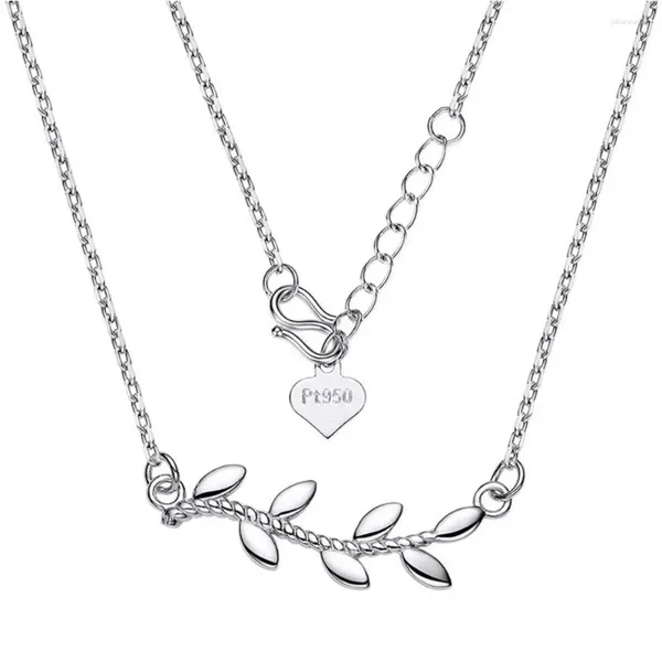 Цепочки Real Pure Platinum 950 Chain Yomen Gift Lucky Leaf Penden