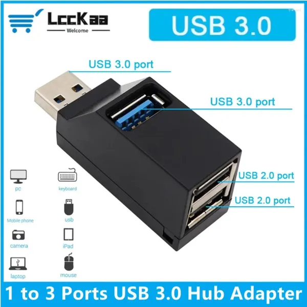 3.0 Adaptador de cubo Extrender 3 Porta USB Alta velocidade Transferência de dados Docking Station para acessórios para PC para laptop