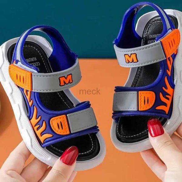 Agvu Sandalen Baby Sandalen Flammenmuster Junge Sandalen weiche Sohle Anti-Rutsch-Jungen Mädchen Kinder Schuhe 240419