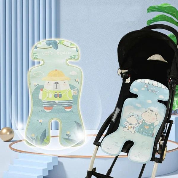 Kinderwagen Teile Kinderauto Kühler Matte Pram Kissen Sitz Liner Ice Seide Baby Essstuhl