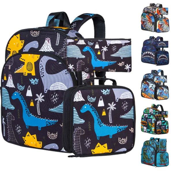 Bags 3pcs Preschool Backpack Boys, 16 