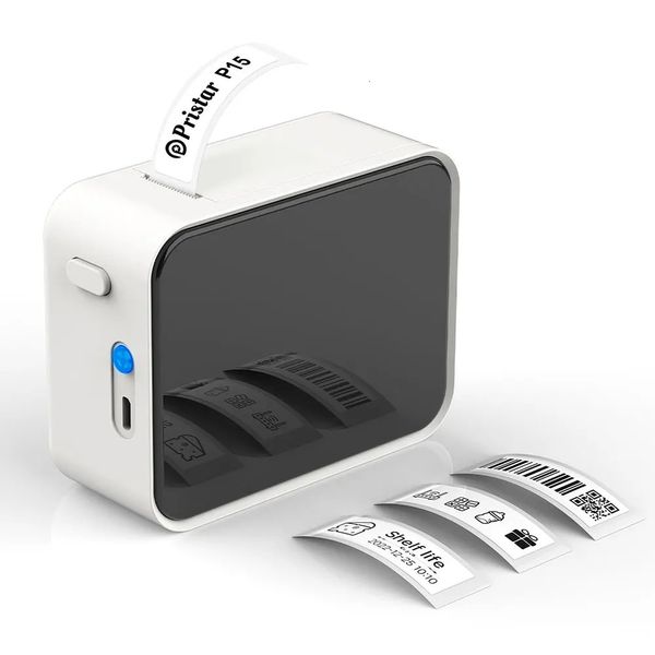 Drahtloser Bluetooth -Etikettdrucker Tragbarer thermischer Drucker ähnlich wie D11 D110 D101 Kennzeichnung MINI MINI -Label -Hersteller P15 Aufkleber 240418