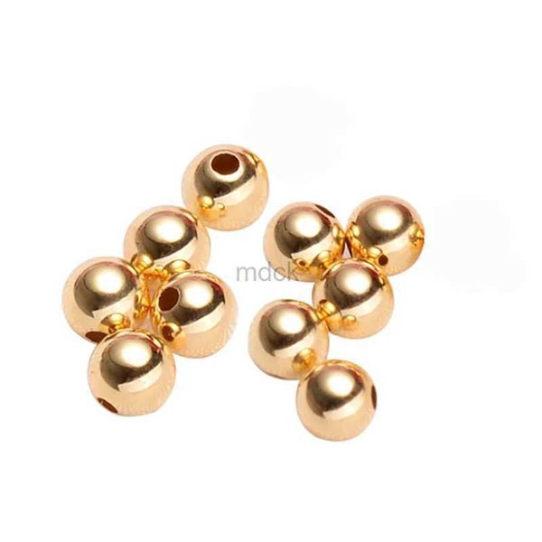 Подвесные ожерелья Genunie 18K золотые бусины DIY Акессоры браслетные колье с серьгами для лаковки