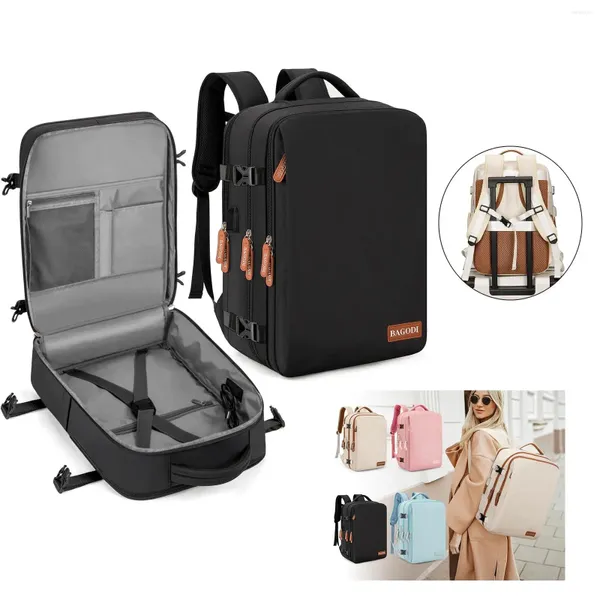 Backpack Airplane Travel for Women Men per laptop Baggage Man, portano in grande capacità 15,6 zaini MOCHILA