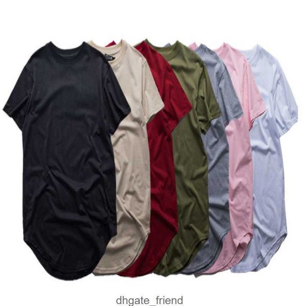 Мода Мужчины Расширенные Т -Рубашки Longline Hip Hop Tee Women Swag одежда Harajuku Rock Tshirt Homme