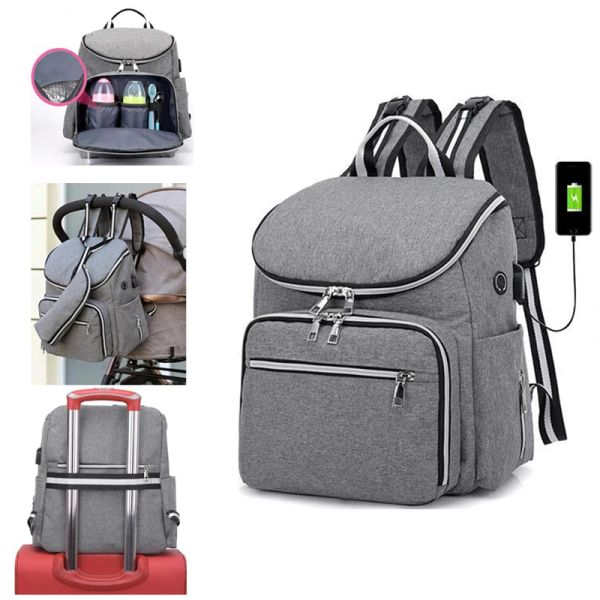 Taschen Kinderwagen Bag Rucksack Baby Wickelbeutel Windel Mutter Mutterschaft Mommy Wet Infant für Babypflege Organizer Tasche