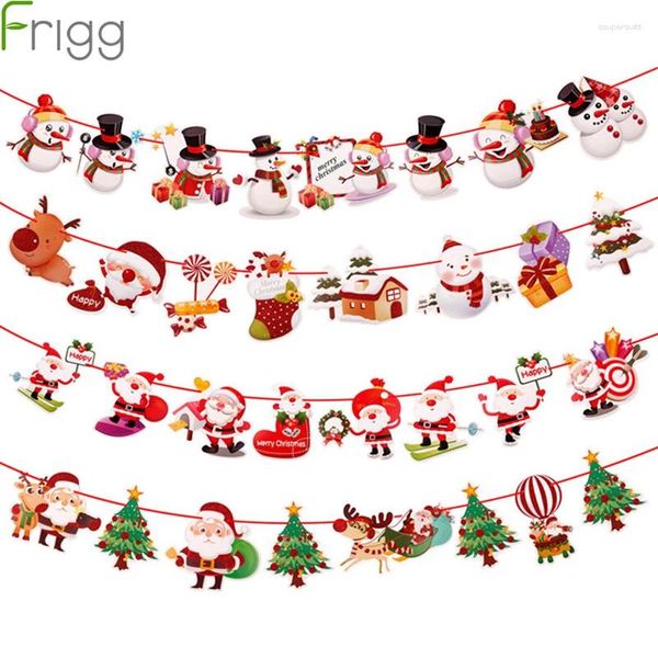 Weihnachtsdekorationen Frigg Banner Wandbehänge Ornamente Anhänger Jahr Dekor fröhlich für Zuhause