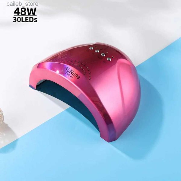 Secadores de unhas sunone uv led lâmpada de unha 48w com 30 LEDs para curar o secador de unhas de gel lâmpada de esmalte de unha 5/30/60s Ferramentas de manicure do sensor automático Y240419