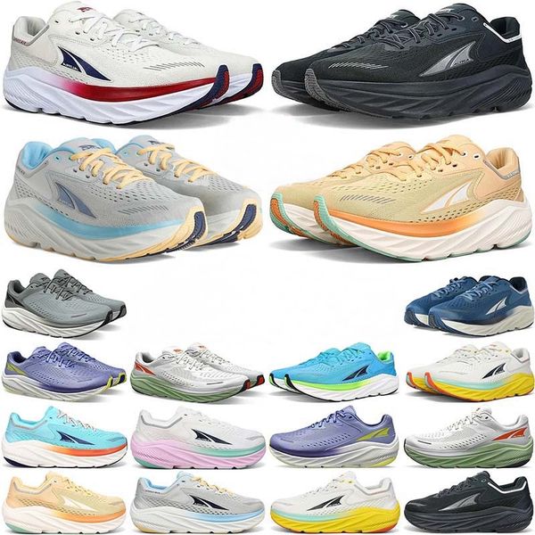 2024 Neues Altra über Olympus 2 Straßenlaufschuhe Frauen Designer Herren Trainer Runnners Frauen Sneakers Schwarze Weiße Männer große Größe 46 47 kostenloser Versand