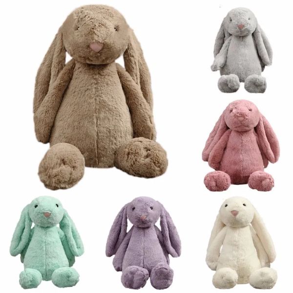 Bambole da 30 cm per peluche di coniglio lunghe, bambole animali di cartone animato con coniglietto a peluche morbide per bambini e regalo di compleanno per bambini