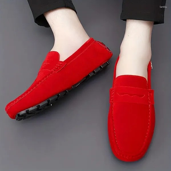 Случайные туфли All-Season Classic Men's Loafers-не скольжение комфорт круглый