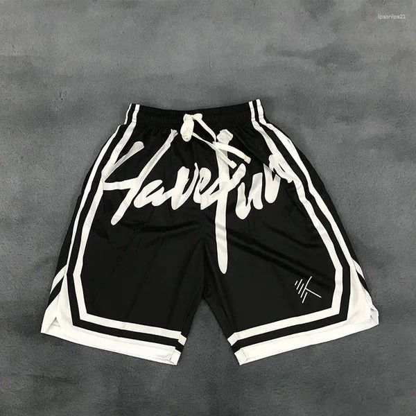 Shorts Men Mesh para homens esportes rápida seca em casa Os ofertas de luxo impressas pacote de calças curtas de 90s y2k coreano streetwear de estilo coreano