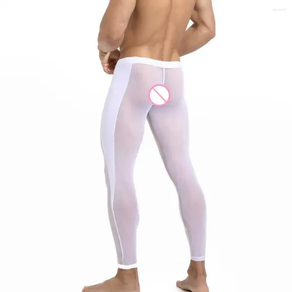 Herrenhosen Männer radeln atmungsaktives Netzsport mit Kordelstring Taille für Fitnesstraining Ultra-dünner weicher Durchsuchungswesen