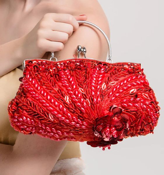 Клатчи 2022 Новый дизайн Женские вечерние сумки ручной работы с бисером дизайнер