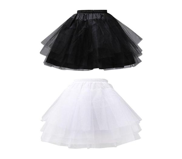 Saias 83xc Girls Meninas Balé de Balé Sólido Tule Crinolina Crinolina PaptTicoat Multi em camadas vestido de esferas Lolita Underskirt cientia elástica1718324