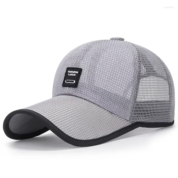 Ball Caps Baseball Cap Men Women Hat Summer Hat Shade Long Brim Outdoor Sport Frea traspirante a rete solare Sun Gorras casual Gorras