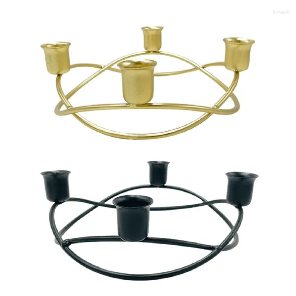 Titulares de vela Nórdicos Candelas de castelista nórdico Cups de copo Capinhas de metal Stand para mesa de jantar Decoração de jantar romântica