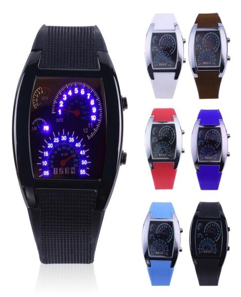 Relógios de corrida de moda relógios esportivos liderados exibir medidor de velocidade de velocidade Dial Relógios militares Man Military Digital Painel Watch9516900