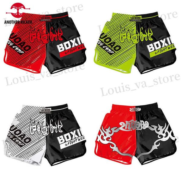 Shorts maschile Stampa Shorts MMA per bambini per adulti Muay Thai Shorts Boxing Training Competition Trunks a buon mercato Pantaloni da combattimento Grappling T240419