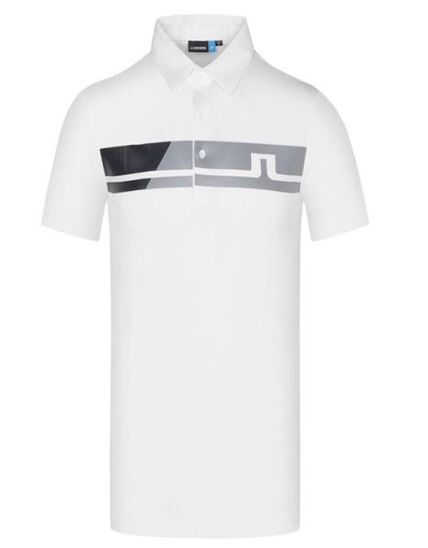 Primavera verão Novos homens Manga curta Camiseta de golfe branca ou preta roupas esportivas ao ar livre camisa de golfe sxxl na escolha Ship7468810