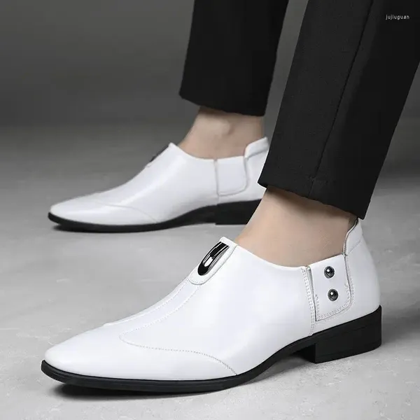 Sapatos casuais tendência masculina formal de couro de moda monge sapato social para negócios clássicos de vestuário preto adulto adulto