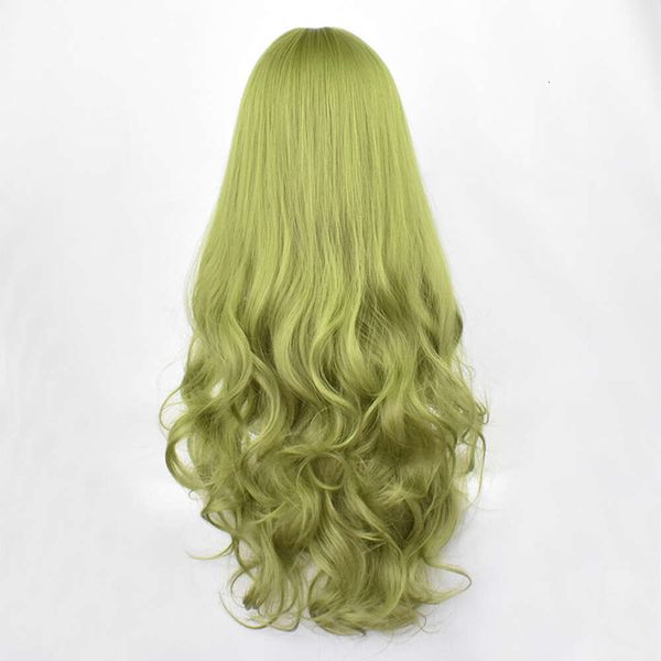 parrucche ricci umane parrucca stile femminile aria spomagisce i capelli lunghi capelli ricci, temperamento alla moda della donna parrucca di crescita delle donne