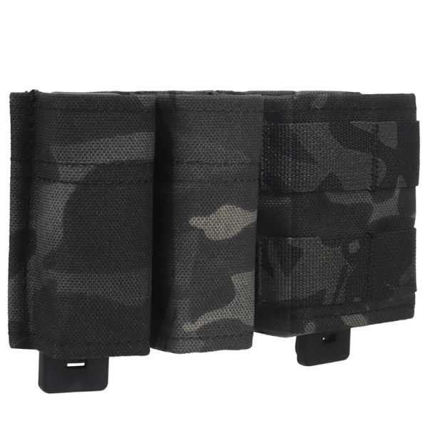 Pacote Pacote Tactical Pistol Revista Bolsa Mag Bags Double Mag Hunting Airsoft Holder com clipe de suporte de nylon