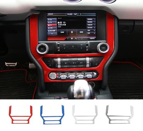 Auto Dashboard GPS Frame Pannello DEGAZIONI Copri ABS per Ford Mustang 20152016 Accessori per interni in stile auto8655936