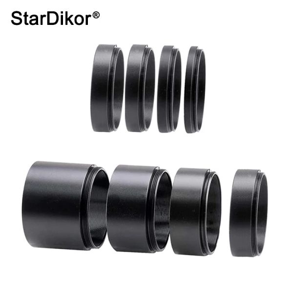 Teleskope Stardikor M42X0.75 Metall Focal Länge Verlängerungsrohr Kits 3/5/7/12/15/15/20 mm für astronomische Teleskopfotografie T Ring