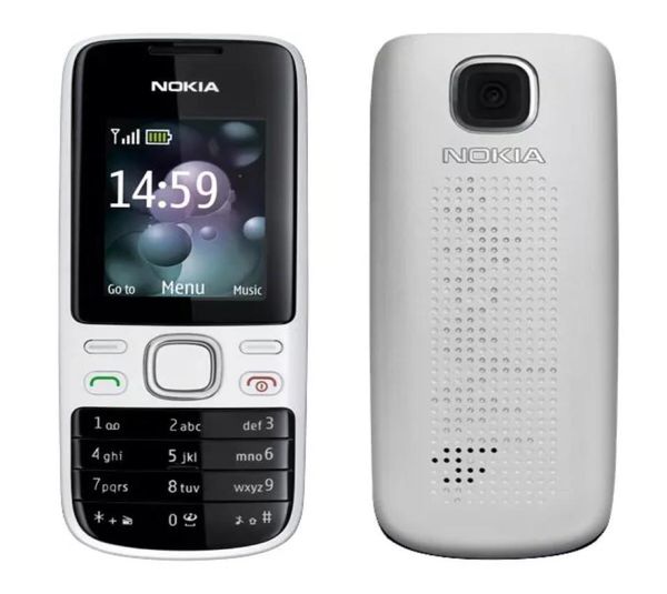 Telefones celulares reformados originais Nokia 2690 GSM 2G StraightPanel Mobile Senior Student Button Telefone com Box7345545