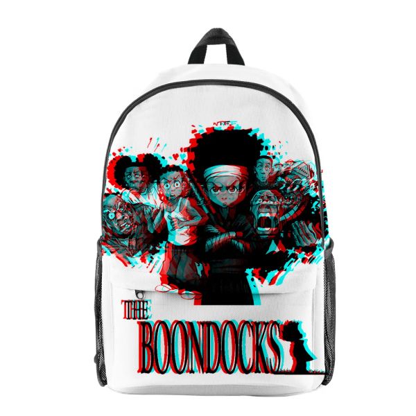 Zaini novità popolare The Boondocks Piclance BookBag Notebook Backpack 3D Stampa 3D Oxford Waterproof Boys/Girls Fashion Travel Backpacks