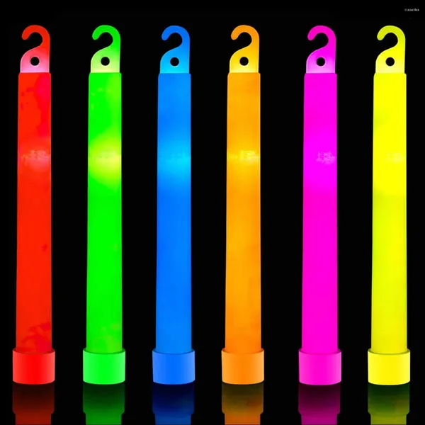 Party -Dekoration 1/3/5pcs 6 Zoll Glow Sticks mehrfarbiger Lichtstock für Neondekorationen Hochzeits Geburtstagsbevorzugungen Halloween Decors