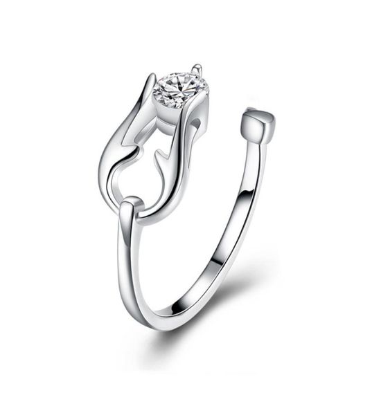 NOVO Trendência de prata esterlina nova anel de escorpião DHSR933 Tamanho dos EUA Open Women039S 925 Solitaire Rings Jewelry6893251