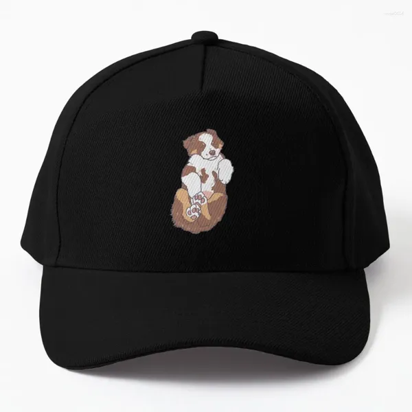 Ball Caps Red Tri Aussie Puppy Baseball Cap Аниме роскошная шляпа Snapback Мужские женщины