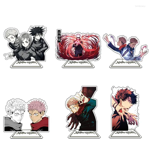 Keychains Jujutsu Kaisen Stand Figur Anime Model Yuji Itadori Figur Geto Suguru Satoru Gojo Custom Acryl Standee Desktop Display