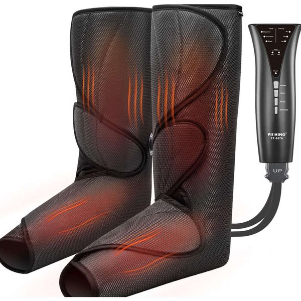 MASSAGER King King Leg and Foot con calore - massaggiatore di gambe aria compressa per circolazione e sollievo dal dolore, aiuta con il gonfiore delle gambe, RLS - Ottimo regalo per la mamma