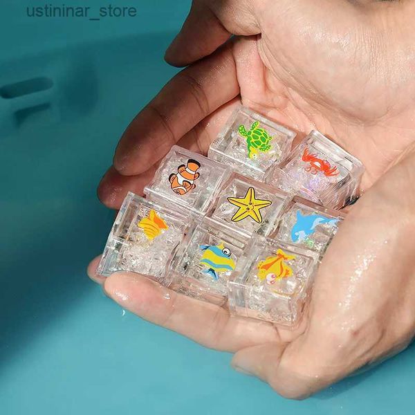 Sabbia gioca d'acqua divertente giocattoli per bambini giocattoli da bagno a led giocattoli colorati che cambiano impermeabile luci sottomarine giocattoli da bagno per ragazzi regalo L416