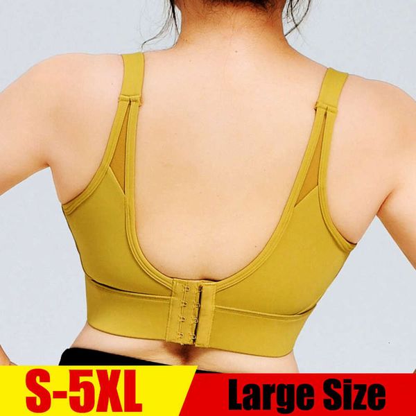 Bulut Gizle Big Lady Sports Bra S-5XL Kadınlar Büyük Boyut Ev iç çamaşırı Fiess Yoga Tank Top şok geçirmez gömlek Koşu Spor giyim