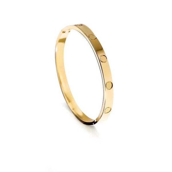 Designer de marca Ocarter Bracelet Celebrity Casal Ten Diamond Unhle Filelaless Aço inoxidável Acessório de pulseira de 18k com logotipo