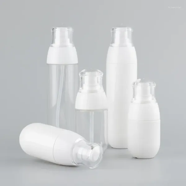 Bottiglie di stoccaggio 1 parto 30/50/100 ml Viaggiate in plastica portatile Cosmetici Riutilizzabili bottiglia spruzzatore vuoto bianco trasparente bianco