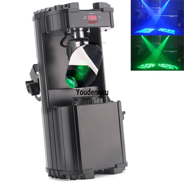 Эффекты 30 Вт RGB 3IN1 COB DMX Светодиодный диско -сканер Gobo Cob Светодиодный зеркал RGB Сканер Сканер Радуга Эффект Партия DJ Spot Lighting