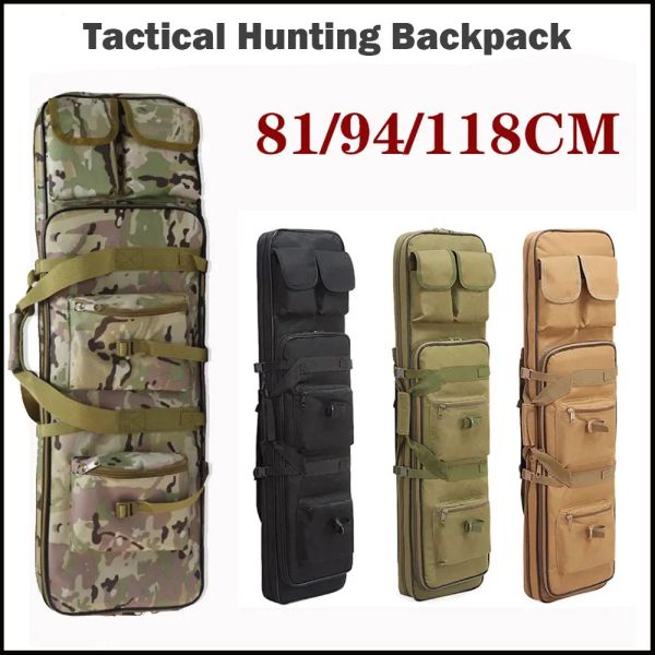 PACCHIO 85 95 115 cm Tattico Pun Gun Borse Borsa Backpack Sniper Sniper Caratto Shoot Shoot Porta Borse a tracolla per gli accessori da caccia per la caccia