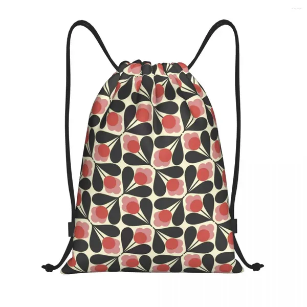 SAGGI SHOPING Flower Flower Orla Kiely Stampare Borse da pareggio Donne uomini pieghevoli Sports SackPack Falzante zaini