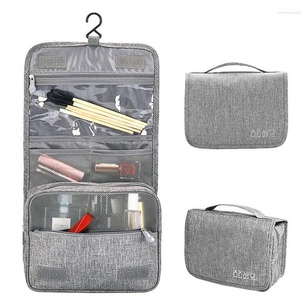 Aufbewahrungstaschen tragbarer Reisebeutel Kosmetikbeutel Stoff Toilette Koffer Make -up Box