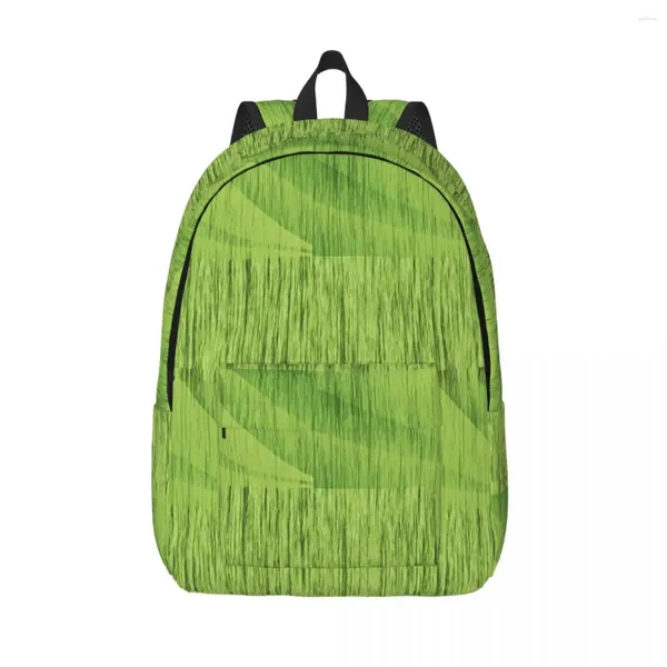 Рюкзак Moss Print Green Layers Студент Полиэстерские рюкзаки дышащие современные школьные сумки Rucksack