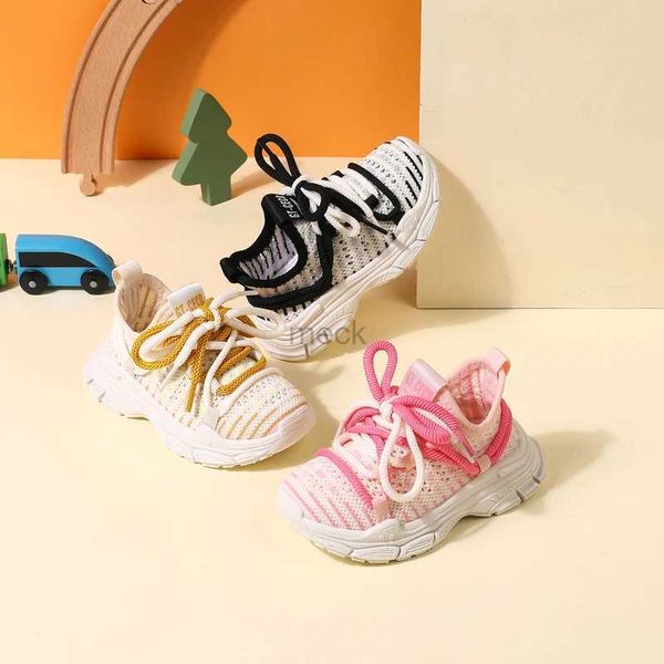 Sandali Nuovi scarpe per bambini estivi Mesh Bambini traspiranti scarpe sportive morbide sola tennis leggero per bambini Sneaker da ragazzi 15-25 240419